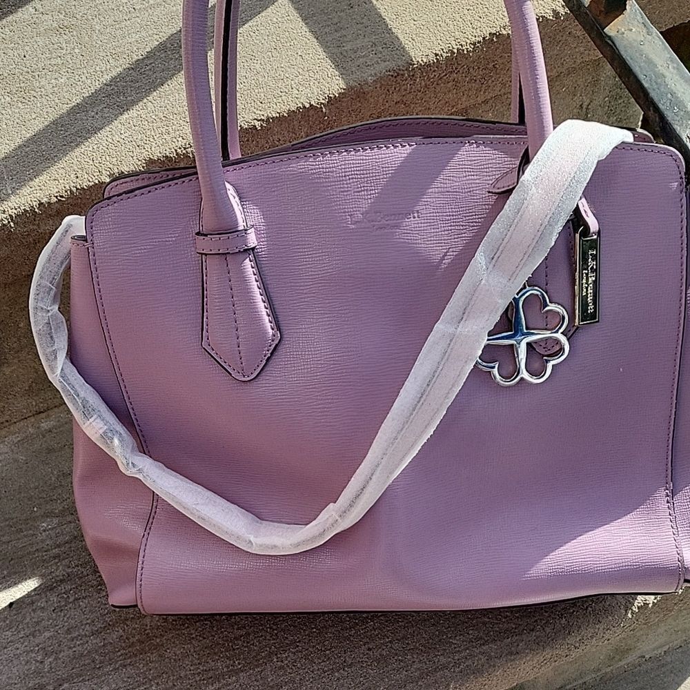 L.K. Bennett Lavender Tote - Picture 5 of 6
